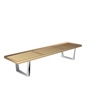 现代实木户外椅su模型