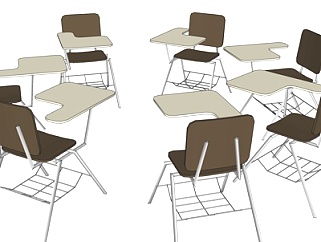 现代铁艺<em>折叠椅</em>su模型