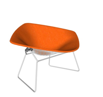 现代铁艺休闲椅su模型