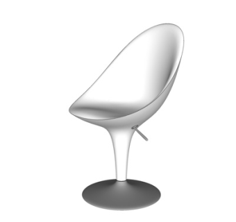 现代塑料休闲椅su模型