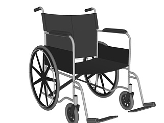 现代残疾人<em>轮椅su模型</em>