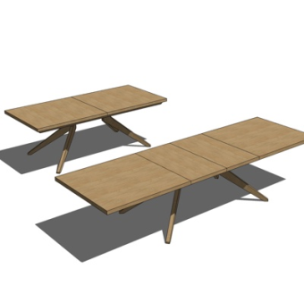 现代实木茶几su模型