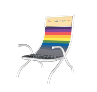 现代铁艺休闲椅su模型