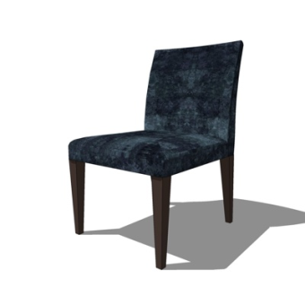 现代布艺单椅su模型