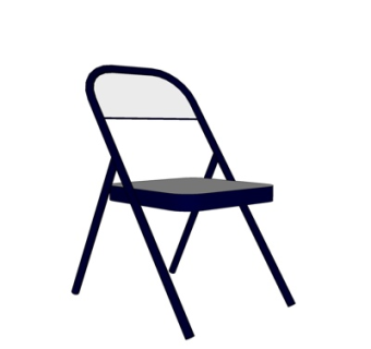 现代铁艺单椅su模型