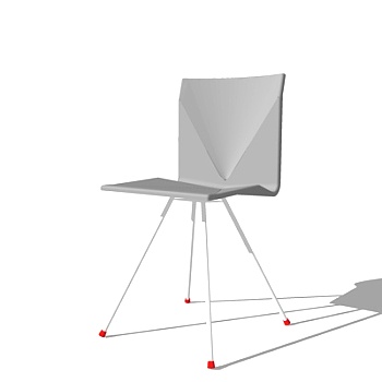现代铁艺单椅su模型