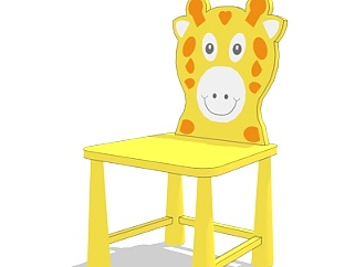 <em>现代儿童椅</em>su模型