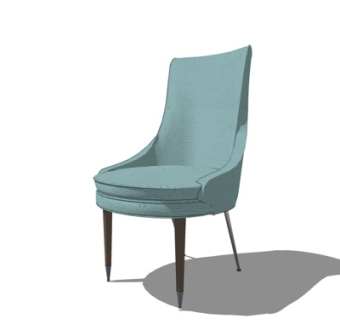 现代布艺休闲椅su模型