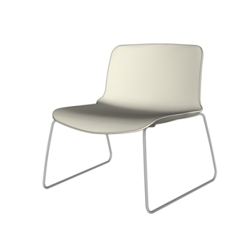 现代铁艺休闲椅su模型