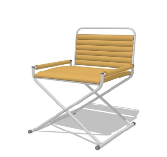 现代铁艺休闲椅su模型