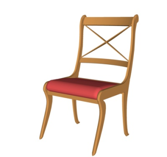 现代实木单椅su模型