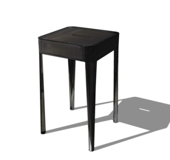 现代铁艺凳子su模型