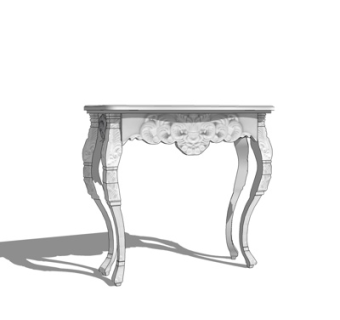 欧式端景台su模型