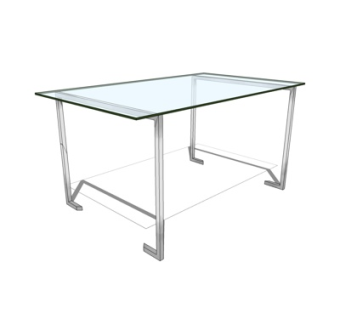 现代茶几su模型