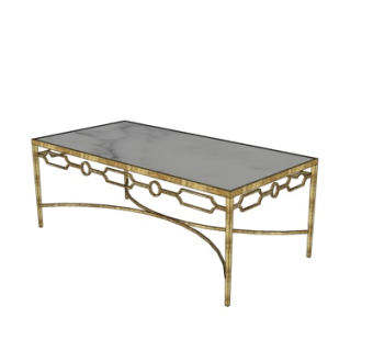 新中式茶几su模型