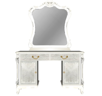 欧式梳妆台su模型