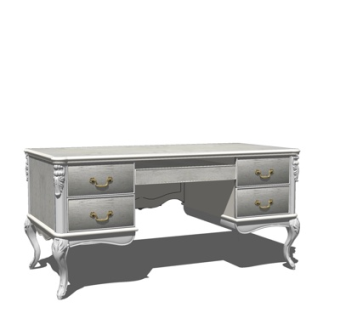 欧式书桌su模型