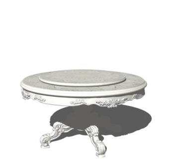 欧式餐桌su模型