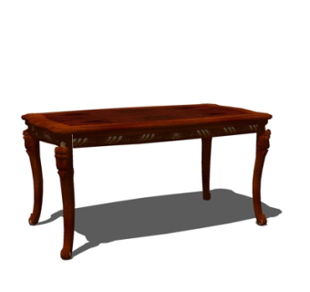 欧式餐桌su模型