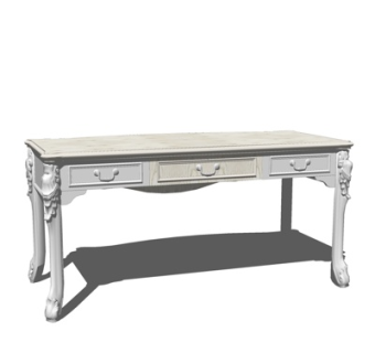 欧式书桌su模型