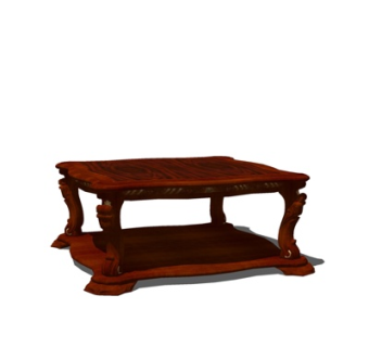 欧式茶几su模型