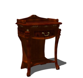 欧式斗柜su模型