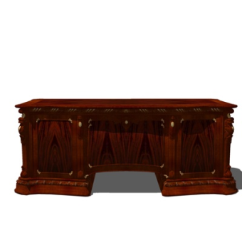 欧式书桌su模型