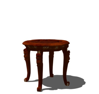 欧式圆几su模型