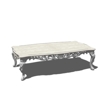 欧式茶几su模型