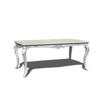 欧式餐桌su模型