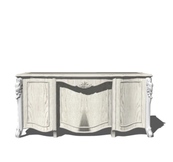 欧式书桌su模型