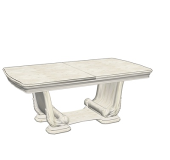 欧式餐桌su模型