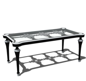 欧式餐桌su模型