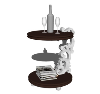 简欧角几su模型