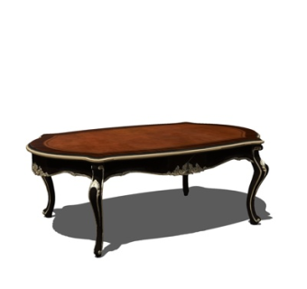 欧式餐桌su模型