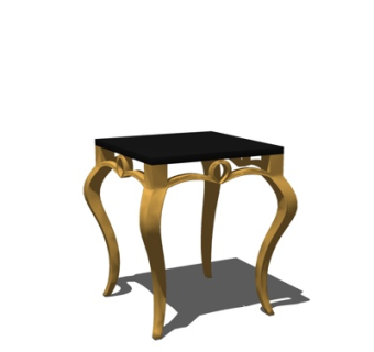 简欧角几su模型