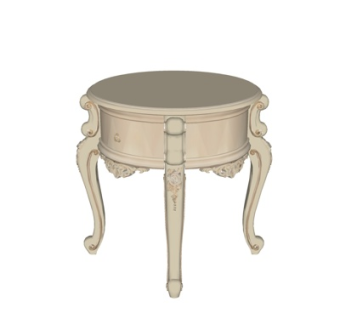 欧式圆几su模型