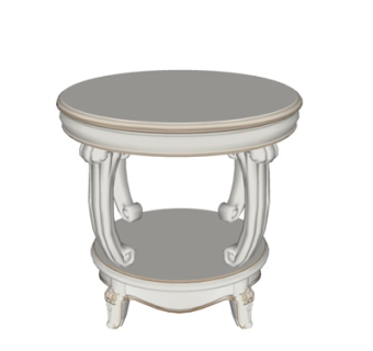 欧式圆几su模型