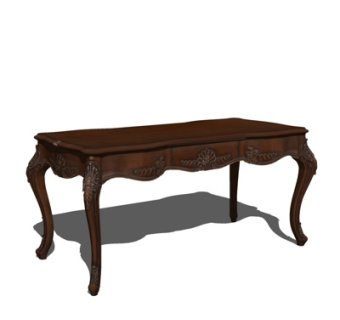 欧式餐桌su模型