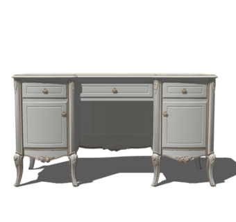 欧式书桌su模型