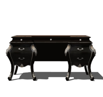 欧式书桌su模型