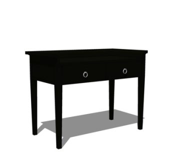 新中式书桌su模型