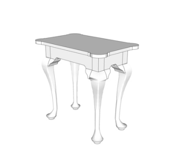 美式角几su模型