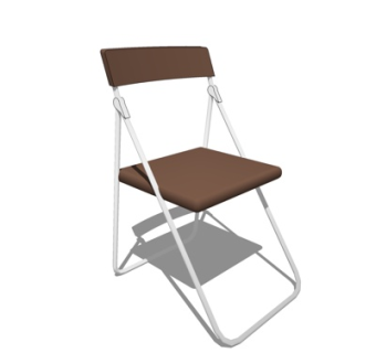 现代铁艺单椅su模型