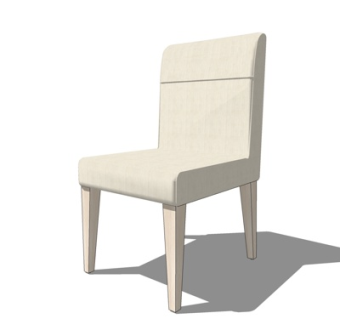 现代布艺单椅su模型