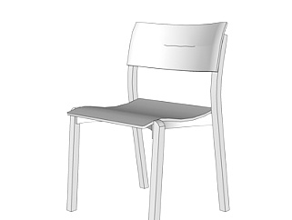 现代铁艺单椅su模型