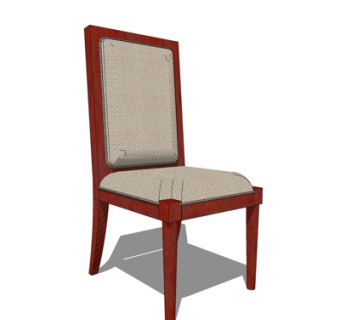 现代布艺单椅su模型