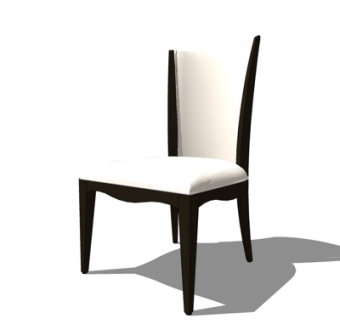 现代布艺单椅su模型