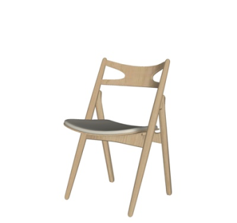 北欧原木单椅su模型