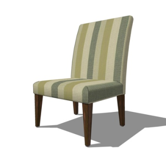 现代布艺单椅su模型